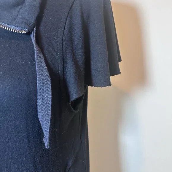 Philsophy Dress Women’s Size Large Midi Length Pockets Raw Hem Sleeve Zipper - Picture 6 of 13